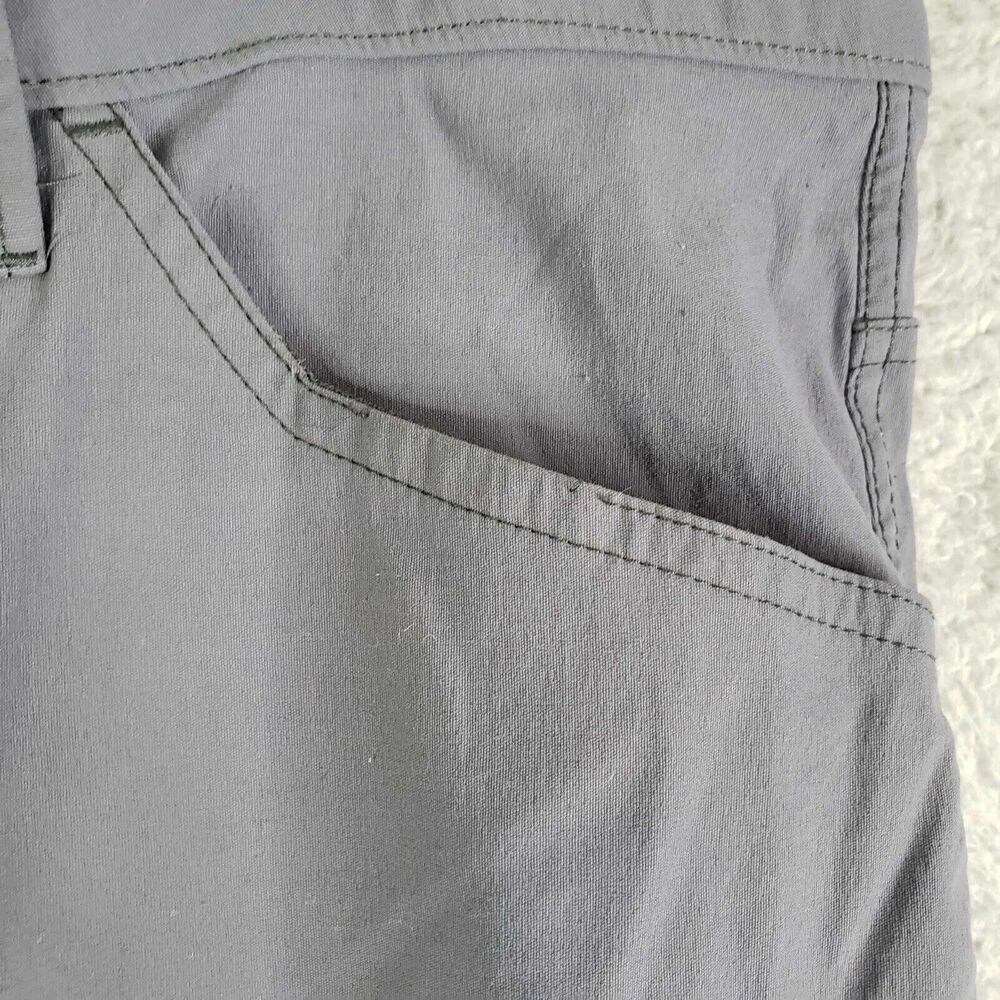 Eddie Bauer Pants Mens Nylon Cargo Straight Hiking Size 40x30 Gray Flat Front - Picture 4 of 9